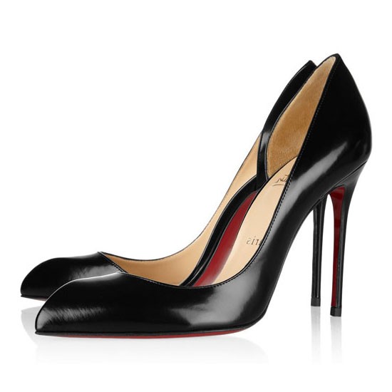 Christian Louboutin Pigalle Chiarana 100mm Leather Pumps Black ...