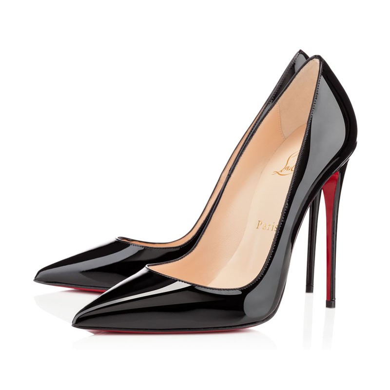 Christian Louboutin So Kate 120mm Patent Black Louboutin Sale